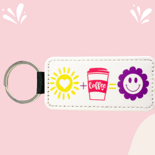 COFFEE SUNSHINE SMILES KEYCHAIN