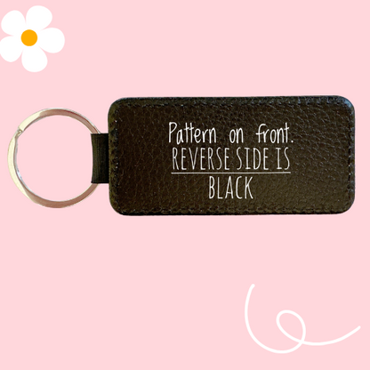 ICED COFFEE AND HEARTS KEYCHAIN